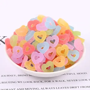 Cabochon in resina a forma di cuore colorato per artigianato fai da te decorazione telefono