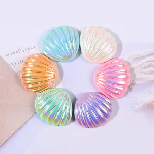 Accessori DIY conchiglia in resina colorata per artigianato e decorazione di scarpe.
