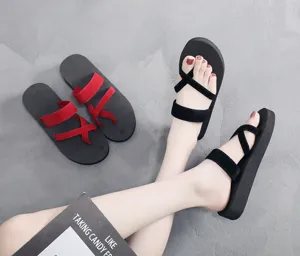 Femmes décontracté tongs plates sandales élégantes chaussures de plage confortables été