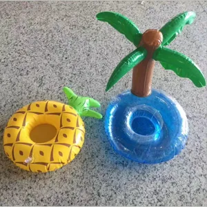 Aufblasbarer Pool Getränkehalter schwimmende Tassenhalter Ananas Palme Set für Sommer Party.