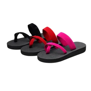 Vrouwen zomer teenslipper platte sandalen casual strand schoenen comfortabele paar!