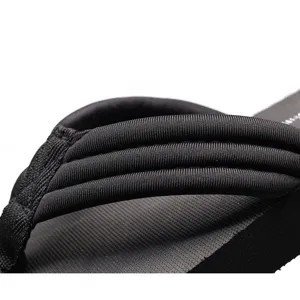 Sandales tongs à brides épaisses noires été chaussures de plage confortables mules