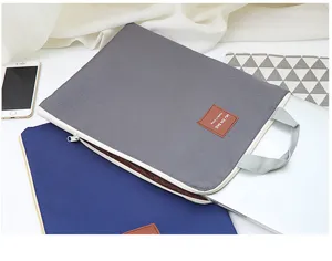 Oxford Leinwand Laptoptasche mehrschichtige A4 Dokumenten Handtasche mit Griff fur Buro