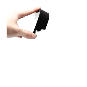 Sangle en tissu DIY noire pour sandales d'été et tongs, matériau souple de 3 cm de largeur.