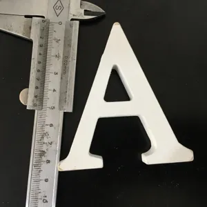 White wooden letter A decor prop, minimalist display piece, smooth finish, lightweight home accent.