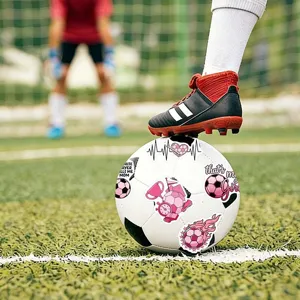 Pegatinas de fútbol rosas pegatinas de vinilo impermeables para equipaje portátil guitarra