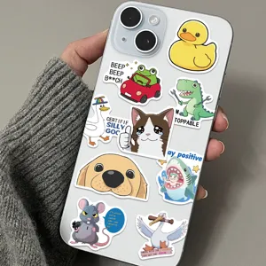 Funny waterproof decorative stickers set for phone case luggage skateboard DIY crafts 50pcs