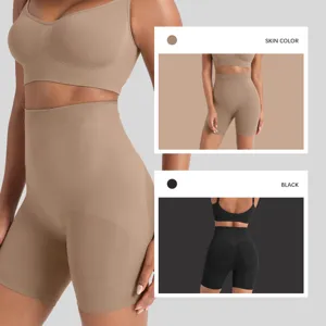 Faja reductora talle alto control de abdomen shorts moldeadores y sujetador sin costuras.