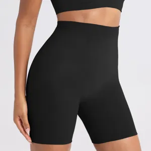 Short moldeador cintura alta control abdomen mujer postparto push-up glúteos negro shaper.