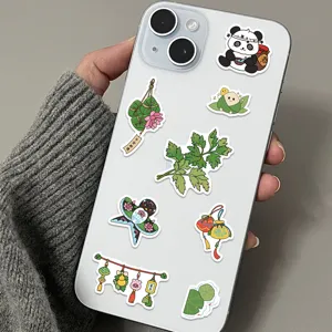Cute Dragon Boat Festival stickers for phone laptop DIY waterproof decorative decal set 8pcs