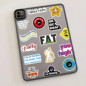 Funny novelty waterproof stickers set for luggage car laptop DIY decoration decal packs.