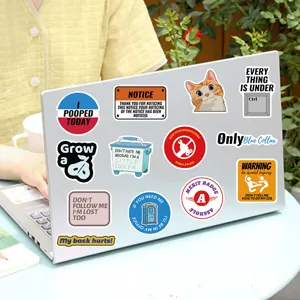 Funny quote laptop stickers waterproof decorative decals pack for DIY luggage skateboard 50pcs
