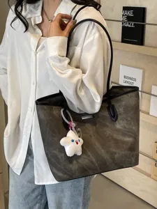 Μεγάλη χωρητικότητα casual tote τσάντα για γυναίκες τσάντα ώμου καθημερινή vintage χειροτσάντα