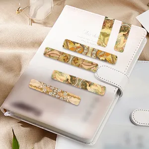 Retro classical women theme magnetic bookmarks set, exquisite art page clips for reading books.