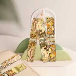 Vintage art style magnetic bookmarks set featuring elegant classical female illustrations.