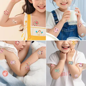 Kids cartoon robot temporary tattoo stickers waterproof cute body art decals for kids party