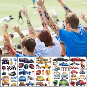 10 Blatt wasserdichte JDM Rennwagen Tattoos coole Auto Party Aufkleber fur Geschenke.