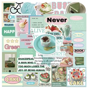 INS style waterproof decorative stickers DIY aesthetic sticker pack for phone case journal
