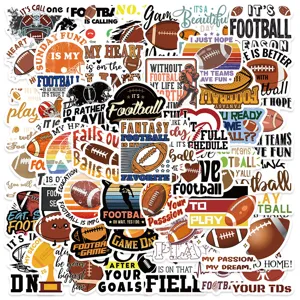 Pack autocollants football americain etanche stickers DIY pour ordinateur casque detail