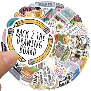 Waterproof sarcastic sticker pack 50pcs funny vinyl decals for laptop luggage water bottle.