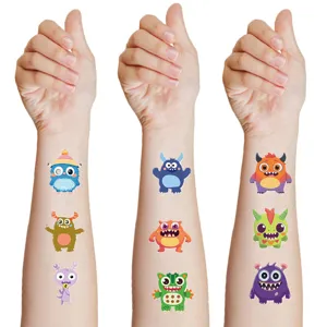 Süße kleine Monster temporäre Tattoo Aufkleber für Kinder Party wasserfeste Arm Körper Kunst.