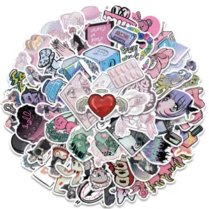 Y2K sweet cool retro millennium style graffiti stickers pack for luggage, laptop and phone decoration.