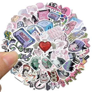 Y2K sweet and cool retro graffiti aesthetic sticker pack for luggage phone laptop decor