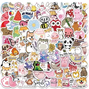 Cute cartoon sticker pack 100pcs aesthetic VSCO waterproof decals for laptop phone