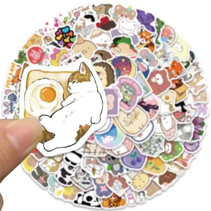 Cute cartoon stickers pack waterproof vinyl decals for laptop skateboard phone 100pcs