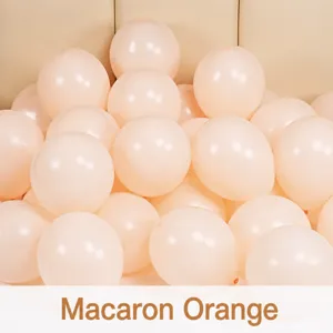 Macaron orange latex balloons thick wedding party birthday decoration background props