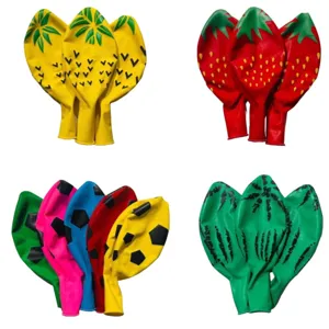 Large Round Printed Latex Balloon Fruit Theme Party Decoration Outdoor Event Balloon