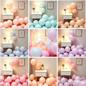 Macaron Thickened Latex Balloons Wedding Valentine Birthday Party Decoration Colorful Balloon Arch Kit Event Supplies