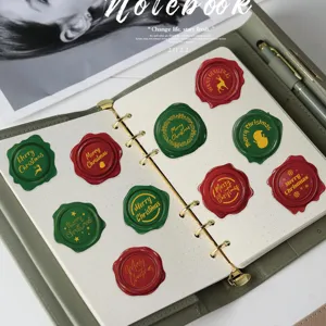 Christmas wax seal stickers decorative DIY sealing labels for envelopes crafts and gifts.