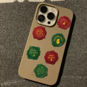Christmas wax seal stickers DIY waterproof decorative stickers for phone case envelope sealing
