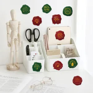 Christmas wax seal stickers decorative labels for envelope sealing DIY crafts 500pcs
