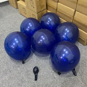 Dark blue balloons set shiny latex balloons for birthday party baby shower classroom decor