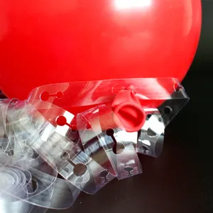 Transparent balloon strip chain for birthday party decoration, dual-hole balloon arch connecting tool