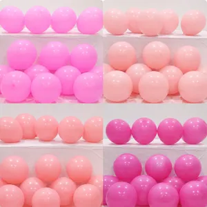 Macaron Pink Latex Balloons Assorted Sizes Birthday Party Decorations Baby Shower New Store Opening Balloon Arch Decor