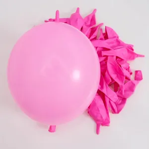 Pink link balloons for party decoration, latex tail balloons for balloon arch decoration.