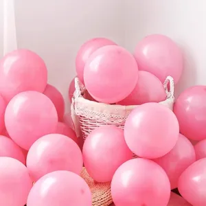 Set decorazione palloncini rosa per festa di compleanno bambina baby shower bellissimo sfondo