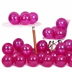 Set di decorazioni per feste con palloncini rosa metallizzato per compleanni ed eventi.