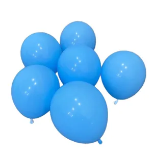 Light blue latex balloons set, perfect for birthday parties, classroom decorations, and celebrations.