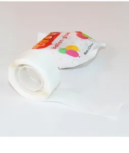 Transparent balloon glue dots roll detail shot, double sided adhesive dots for party decor