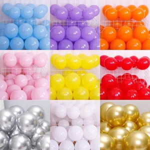 Thickened Latex Balloons Colorful Mixed Macaron Matte Metallic Balloons Birthday Party Wedding Decoration Supplies