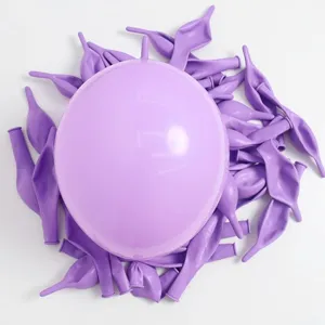 Purple tail link balloons for party decoration, thick latex balloon arch weaving supplies.