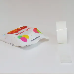 Double-sided transparent balloon glue dot stickers for party decoration and balloon layout.