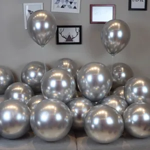 Kit de ballons argentés métalliques pour décoration de fête mariage anniversaire et événement