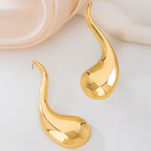 Orecchini a goccia irregolari oro moda tendenza eleganti gioielli donna orecchini a perno