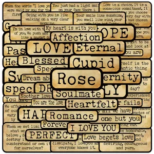 Vintage English Words Phrases Waterproof Stickers Aesthetic Diary Stationery Decals For Luggage Notebook DIY Craft Decoration