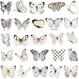 Cute butterfly stickers aesthetic vinyl waterproof decals for laptop phone luggage case